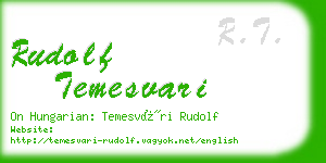 rudolf temesvari business card